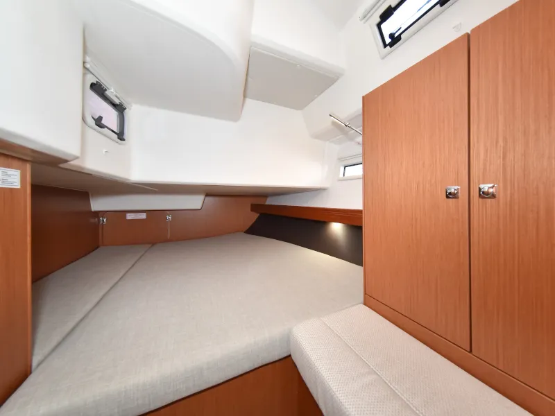 Cabin on Nixie, a Bavaria Cruiser 41 sailboat at Zadar, Croatia