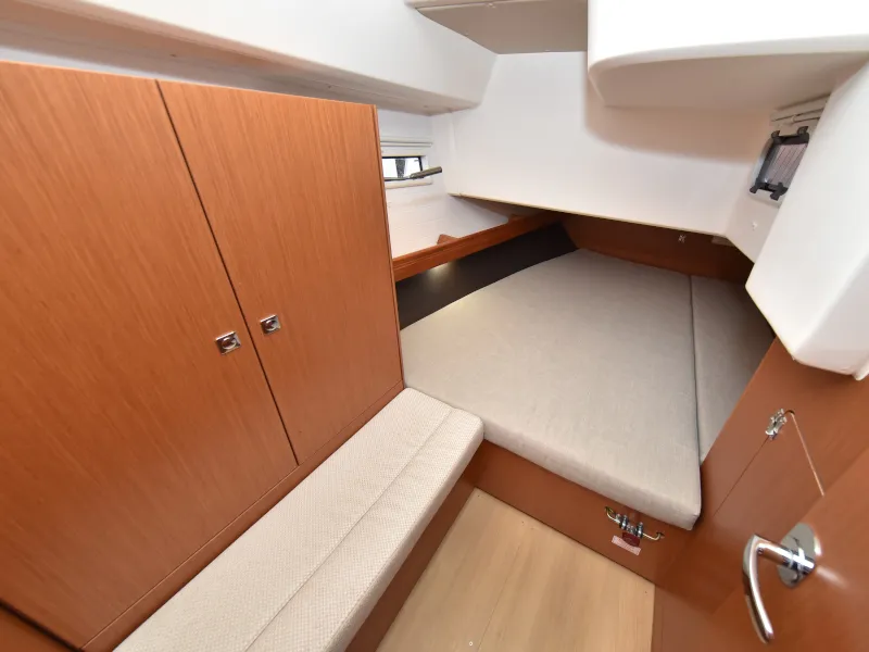 Cabin on Nixie, a Bavaria Cruiser 41 sailboat at Zadar, Croatia