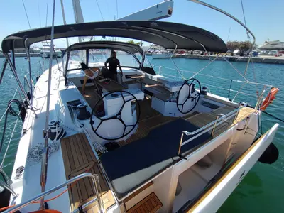 PROMITHEAS, a Bavaria C57 sailboat at Athens, Greece