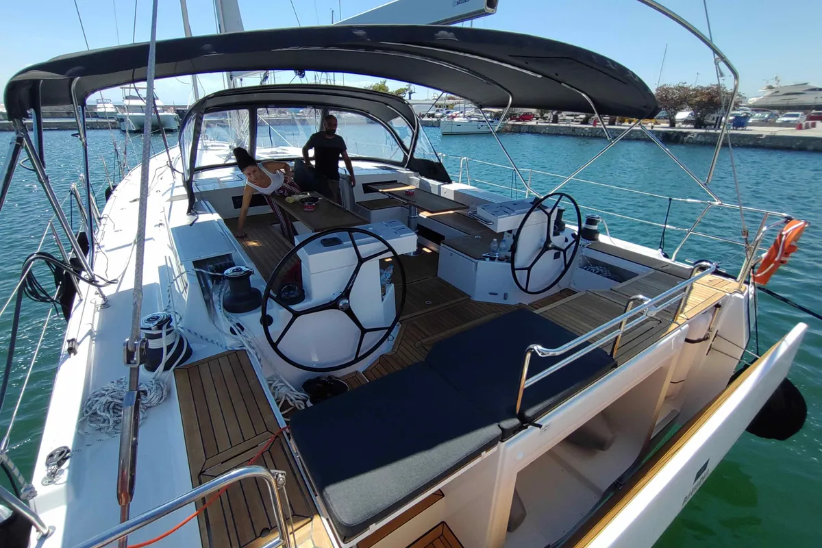 PROMITHEAS, a Bavaria C57 sailboat at Athens, Greece