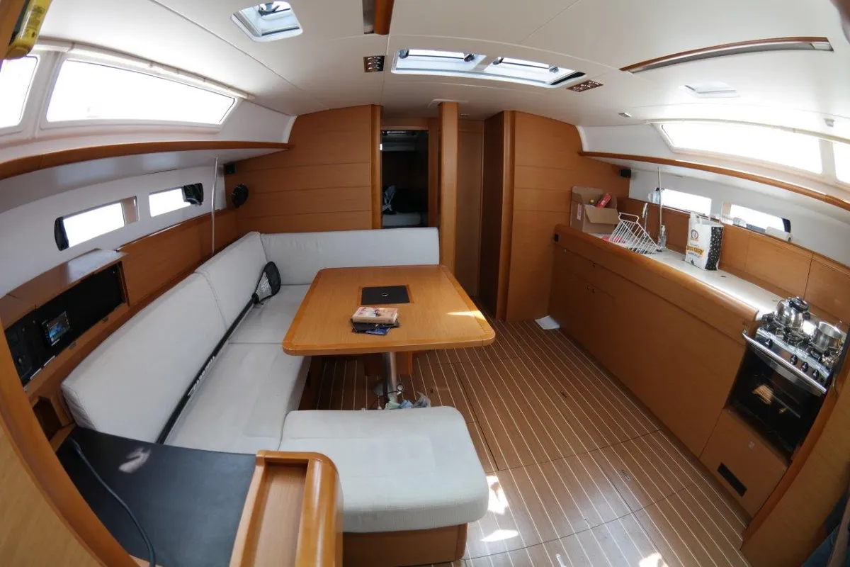 EVA, a Jeanneau Sun Odyssey 469 sailboat at Volos Municipality, Greece