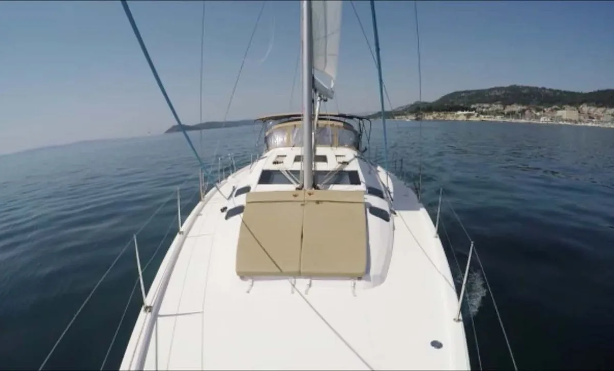 Exterior view of P & B, a Elan Impression 50 sailboat at Split, Croatia