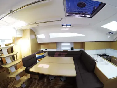 Salon of P & B, a Elan Impression 50 sailboat at Split, Croatia