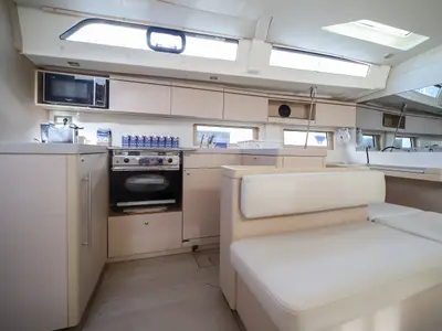 Galley of Zagara - Comfort Line, a Beneteau Oceanis 51.1 sailboat at Olbia, Italy