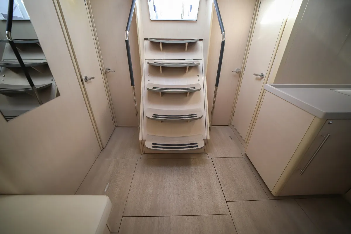 Salon of Zagara - Comfort Line, a Beneteau Oceanis 51.1 sailboat at Olbia, Italy