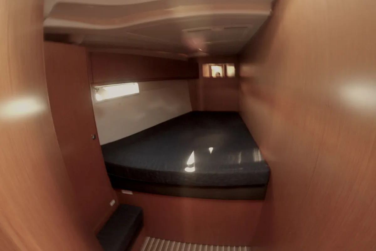 Cabin on Given To Fly, a Bavaria Cruiser 51 sailboat at Zadar, Croatia