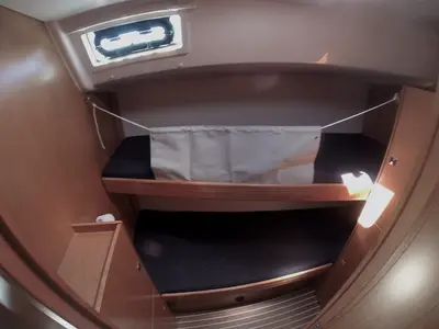 Cabin on Given To Fly, a Bavaria Cruiser 51 sailboat at Zadar, Croatia