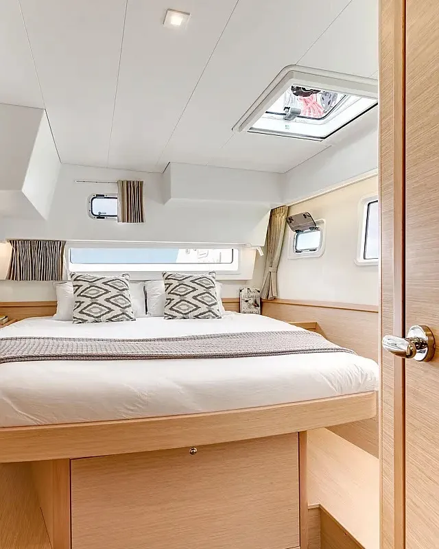Cabin on Amfitrite, a Lagoon 42 catamaran at Grad Trogir, Croatia