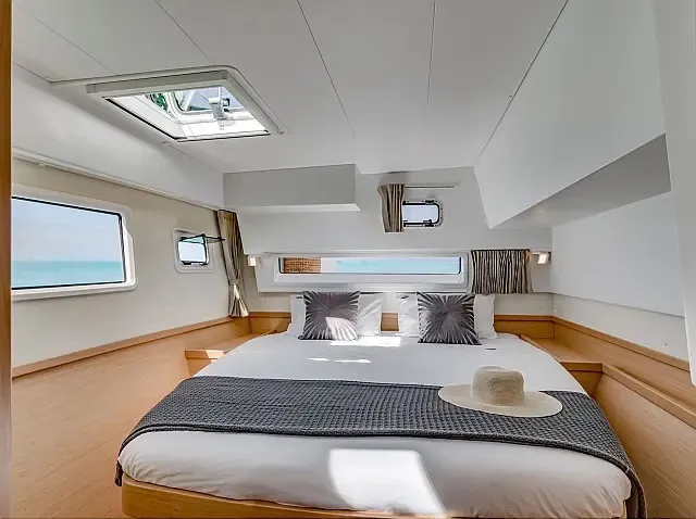 Cabin on Amfitrite, a Lagoon 42 catamaran at Grad Trogir, Croatia