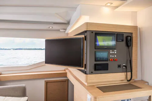 FP 41, a Fountaine Pajot New 41 catamaran at es Jonquet, Spain