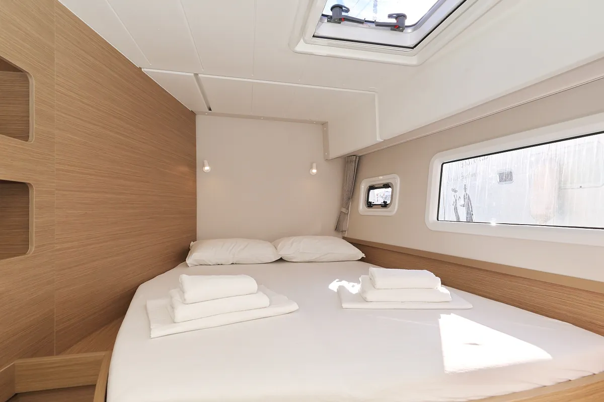 Cabin on DEAR JOHN, a Lagoon 42 catamaran at Općina Sukošan, Croatia