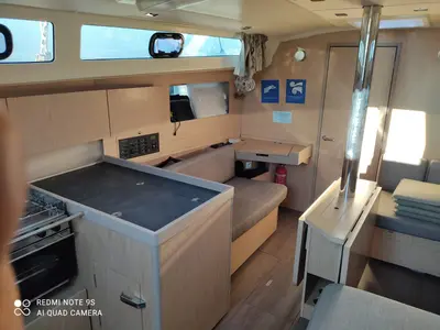 Galley of Nina, a Beneteau Oceanis 41.1 sailboat at Salerno, Italy