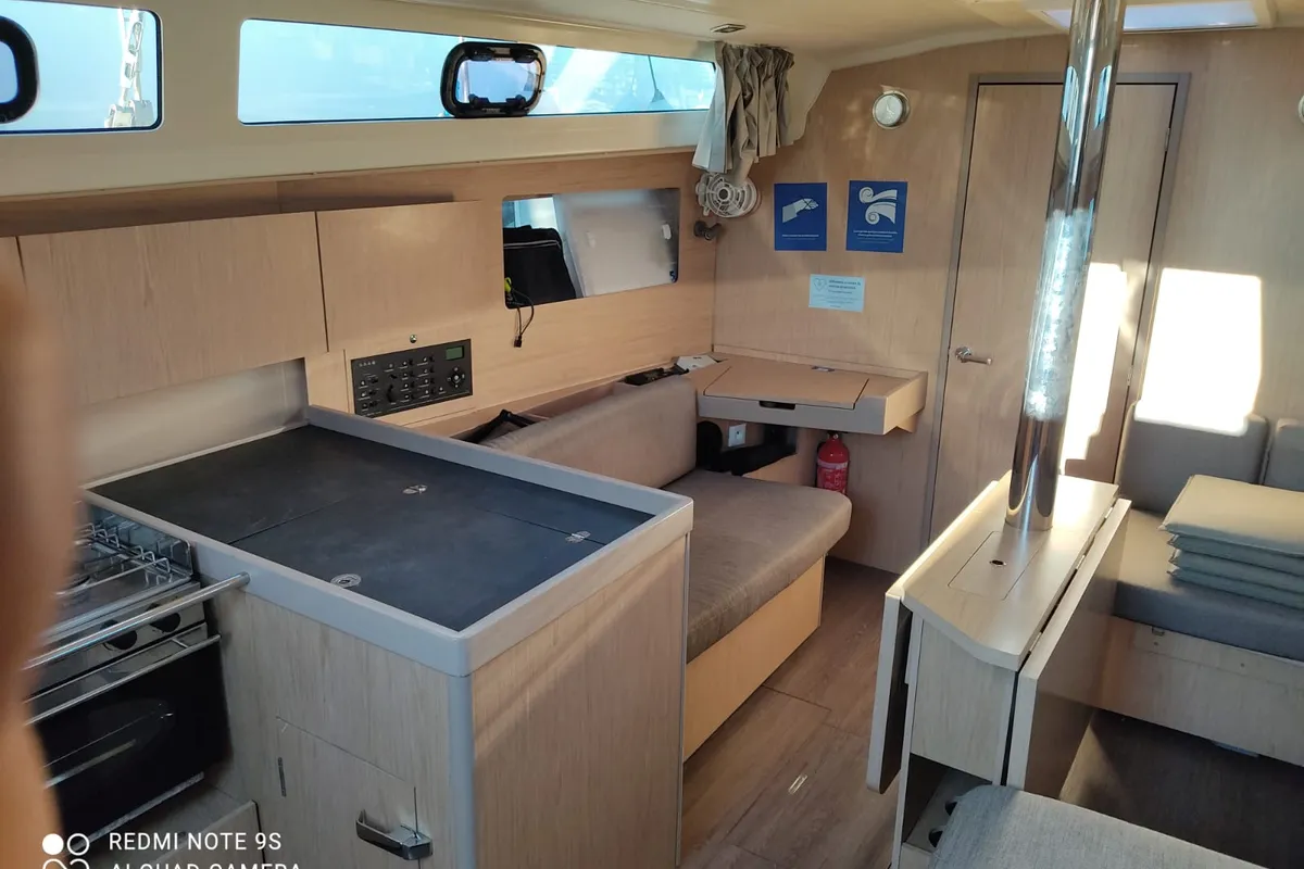 Galley of Nina, a Beneteau Oceanis 41.1 sailboat at Salerno, Italy
