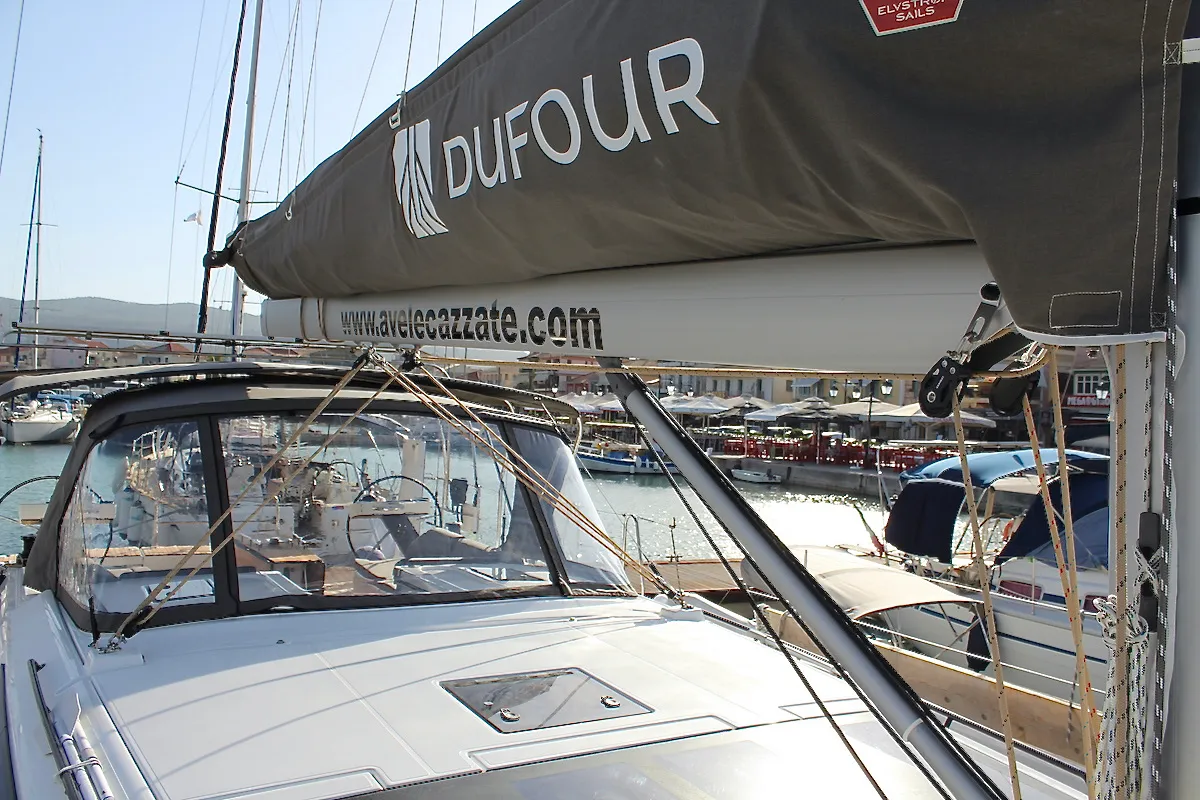 Why Not 18, a Dufour 530 sailboat at Municipal Unit of Lefkada, Greece