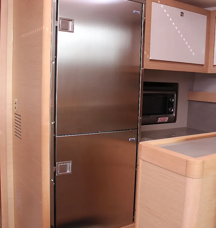 Galley of Why Not 18, a Dufour 530 sailboat at Municipal Unit of Lefkada, Greece