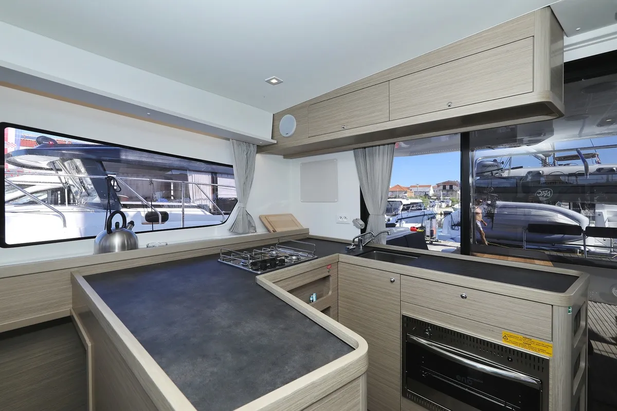 Galley of Sail la Vie, a Lagoon 42 catamaran at Pirovac, Croatia