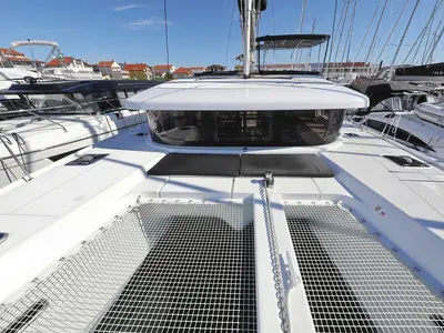 Deck of Sail la Vie, a Lagoon 42 catamaran at Pirovac, Croatia