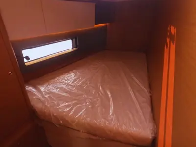 Cabin on Diomede, a Dufour 44 sailboat at Procida, Italy