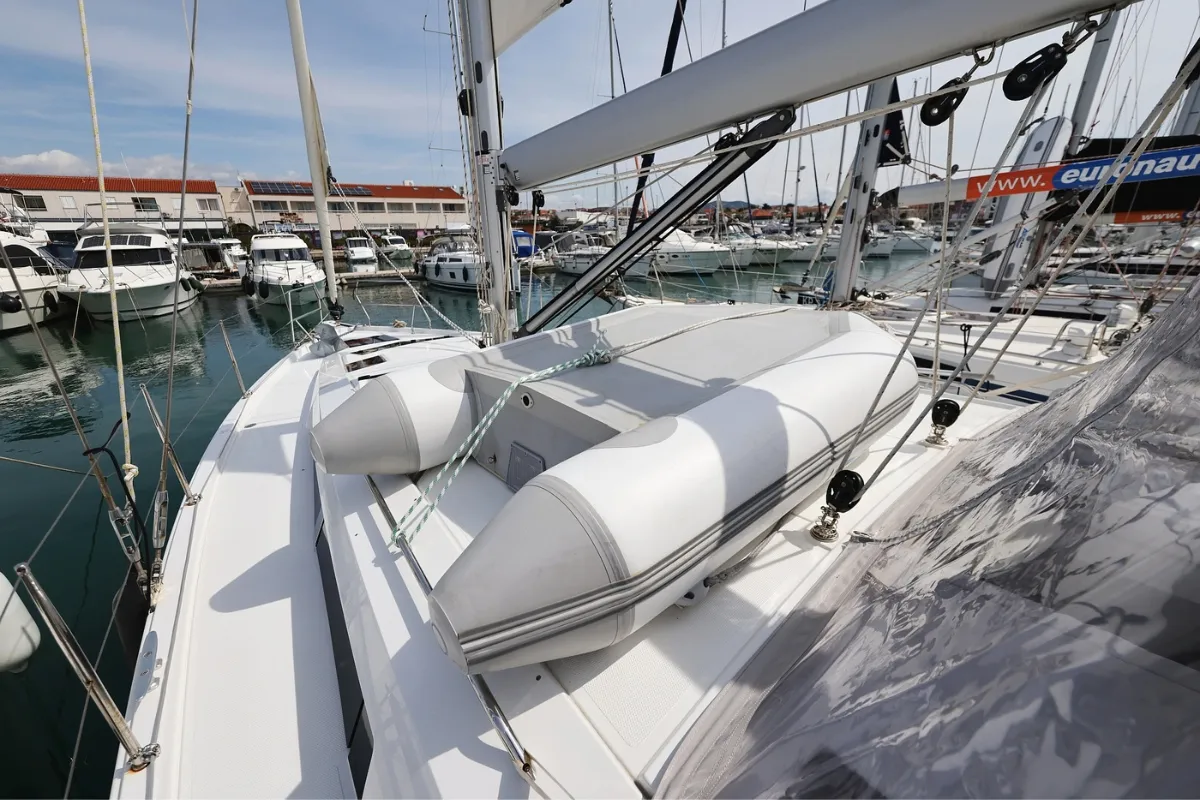 Taja, a Hanse 410 sailboat at Pirovac, Croatia