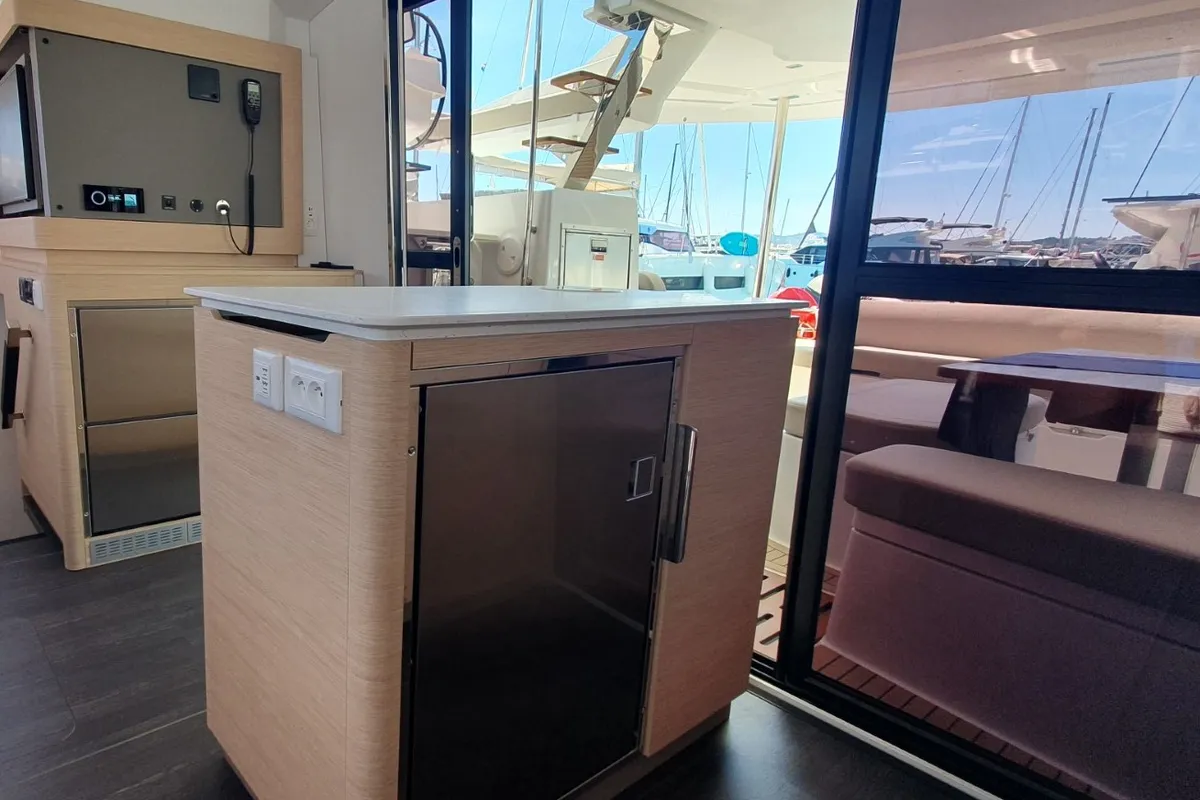 Skywalker, a Fountaine Pajot FP 44 Quatuor catamaran at Seget Donji, Croatia