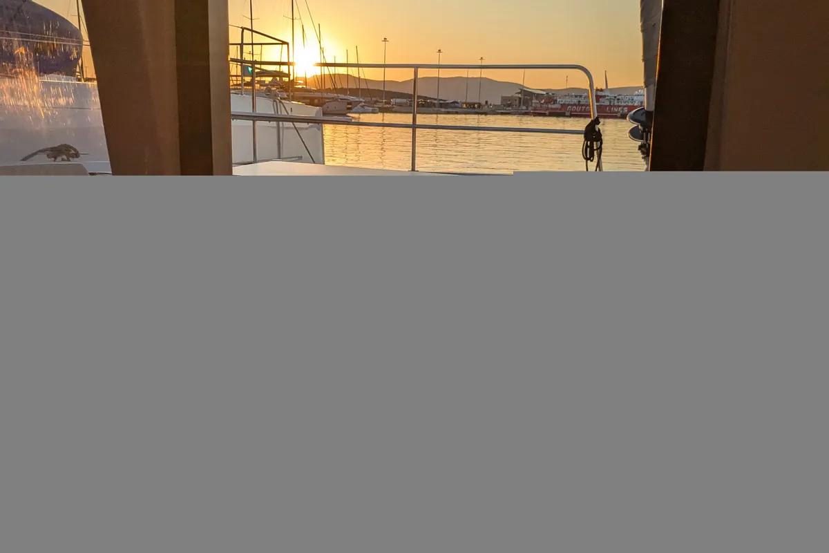 Leo, a Bali 4.2 catamaran at Lavreotiki Municipal Unit, Greece