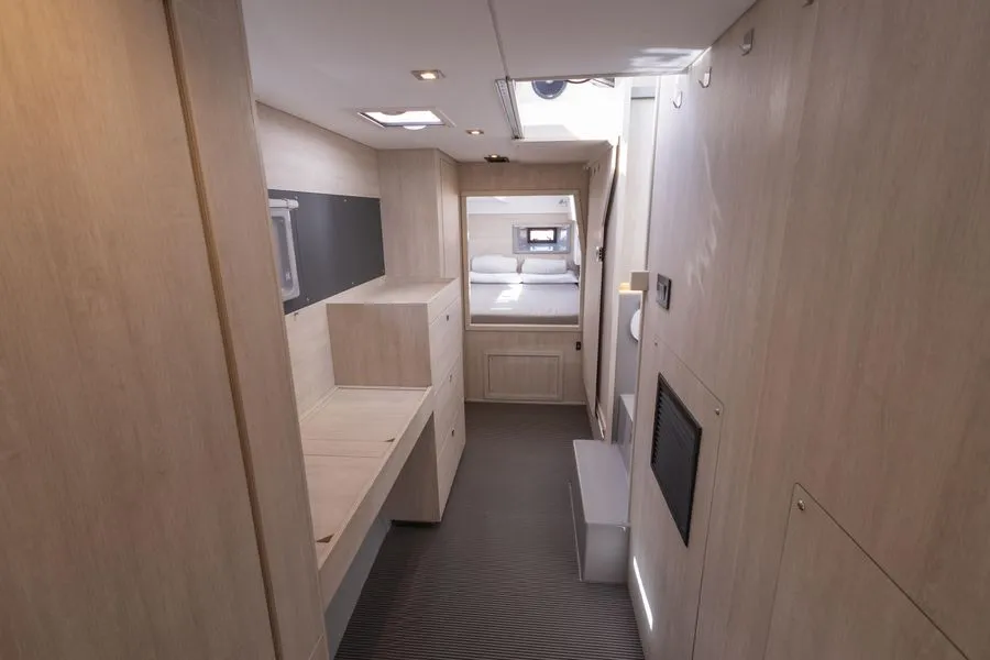 Cabin on LEOPARD 43 PAULINE POWERCAT , a Leopard 43 PC catamaran at Sant Antoni de Portmany, Spain