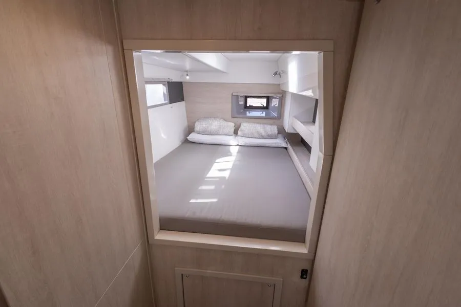 Cabin on LEOPARD 43 PAULINE POWERCAT , a Leopard 43 PC catamaran at Sant Antoni de Portmany, Spain