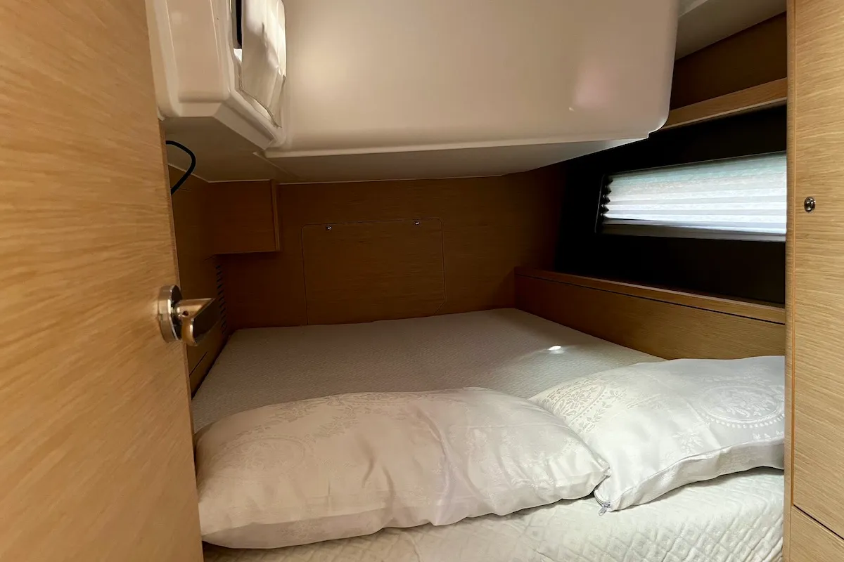 Cabin on Why Not 20, a Dufour 41 sailboat at Municipal Unit of Lefkada, Greece