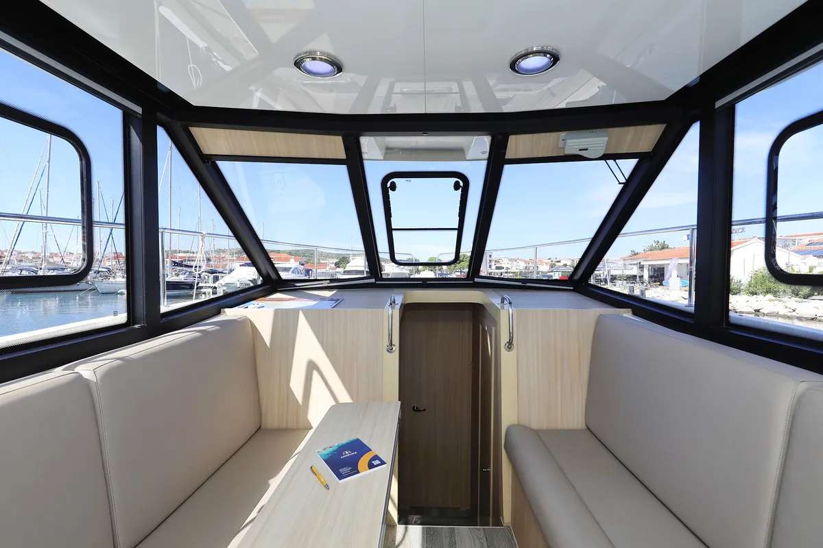 Salon of Batu, a Cobra Yachts Futura 40 Grand Horizon motor yacht at Grad Vodice, Croatia