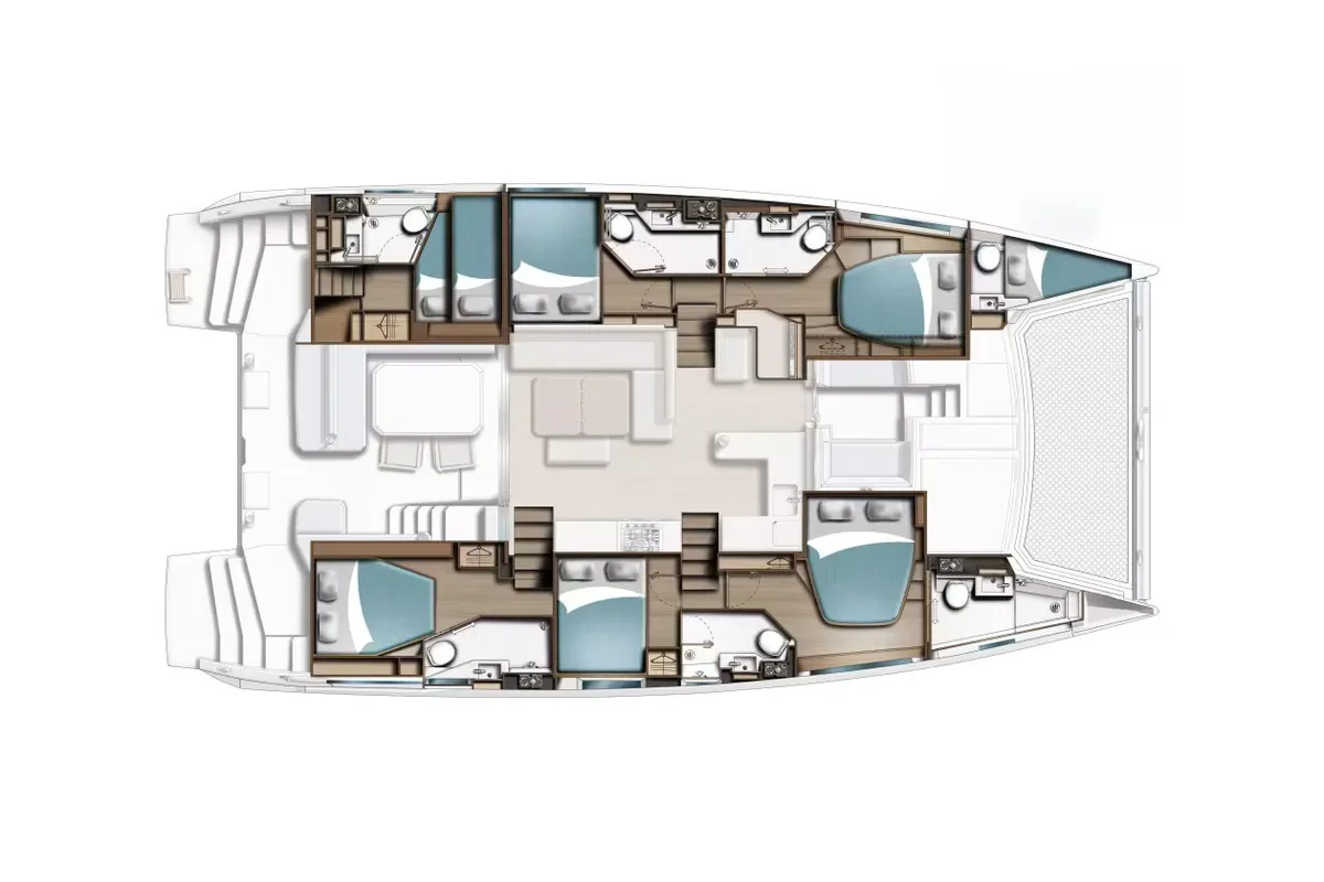 Moorings 5200 - 6 Exclusive Plus, a Leopard 52 catamaran at Tonnarella, Italy