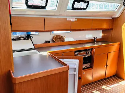 Miber Summerbird, a Bavaria Cruiser 46 sailboat at Fethiye, Turkey