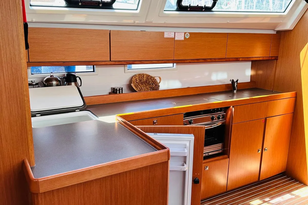 Miber Summerbird, a Bavaria Cruiser 46 sailboat at Fethiye, Turkey