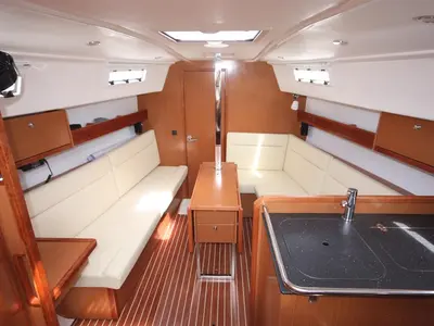Galley of Big Kahuna, a Bavaria Cruiser 32 sailboat at Mai Khao, Thailand