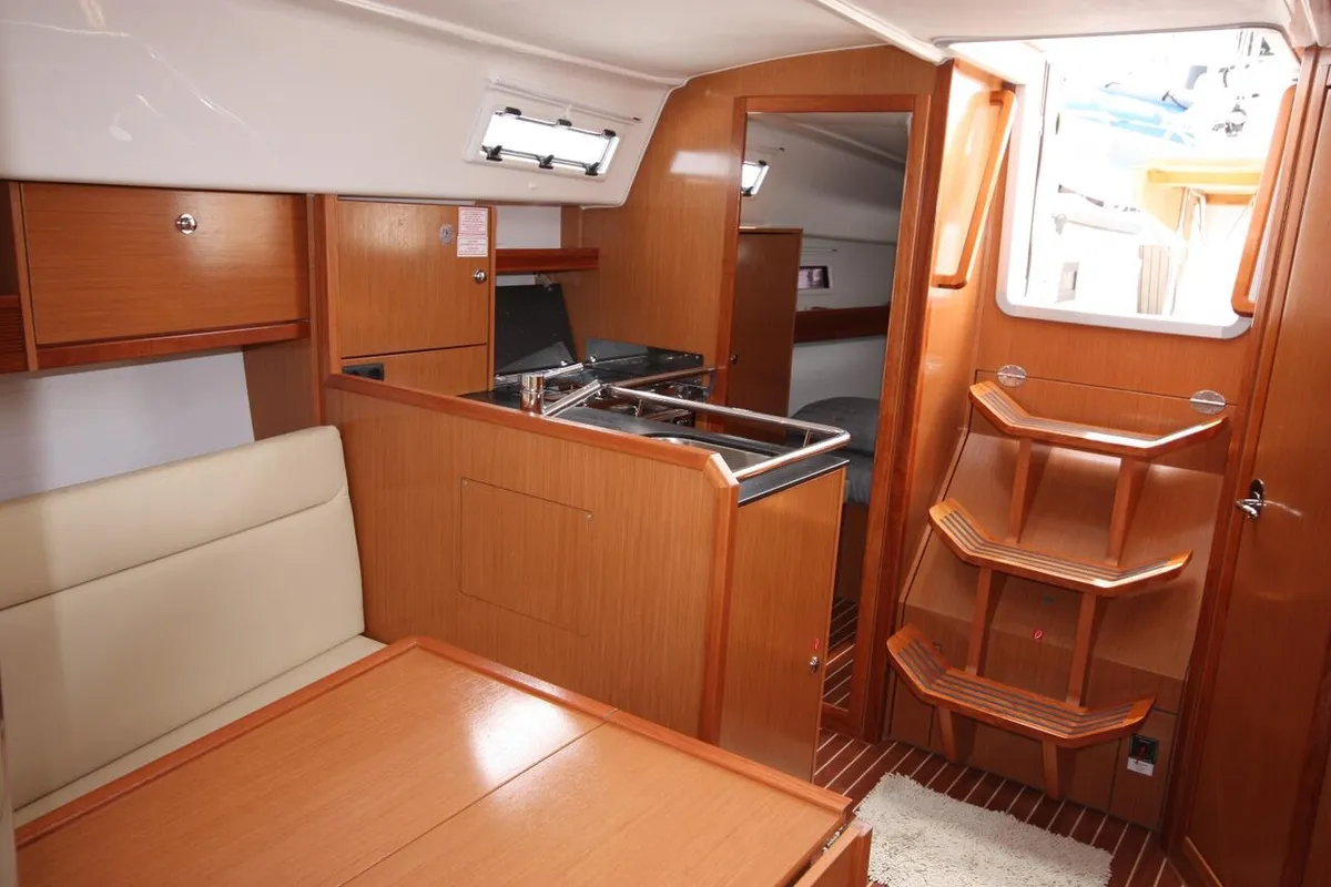 Galley of Big Kahuna, a Bavaria Cruiser 32 sailboat at Mai Khao, Thailand