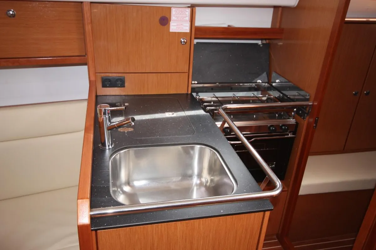 Galley of Big Kahuna, a Bavaria Cruiser 32 sailboat at Mai Khao, Thailand