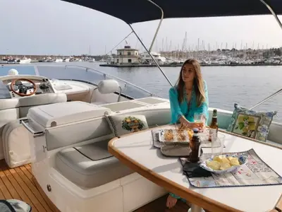 Premium, a Fairline Squadron 55 motor yacht at Messina, Italy