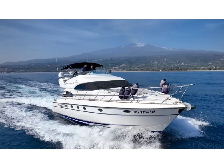 Premium, a Fairline Squadron 55 motor yacht at Messina, Italy