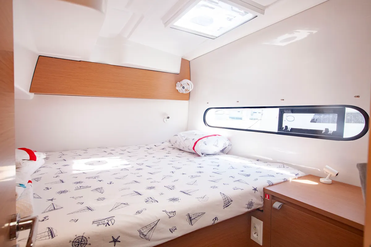 Cabin on Teo & Kuzey, a Excess 11 catamaran at Marmaris, Turkey
