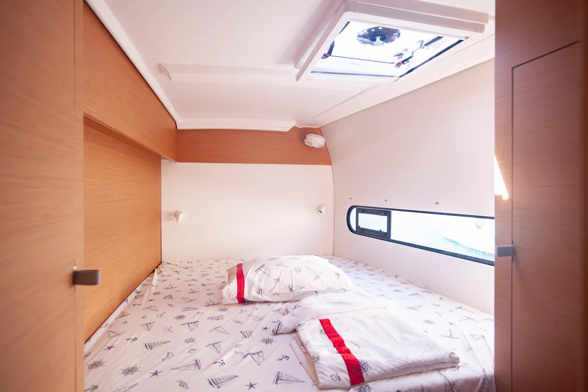 Cabin on Teo & Kuzey, a Excess 11 catamaran at Marmaris, Turkey