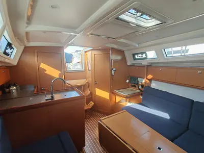 Galley of Baltazar, a Bavaria Cruiser 34 sailboat at Općina Pakoštane, Croatia