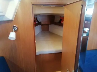 Cabin on Maki I, a Bavaria Cruiser 34 sailboat at Grad Pula, Croatia