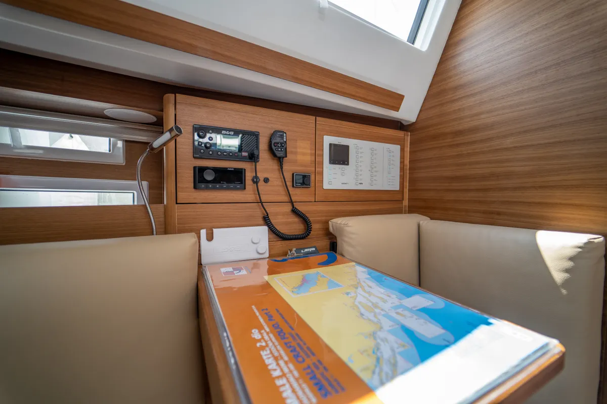 Salon of Olelole, a Elan Impression 40.1 sailboat at Grad Pula, Croatia