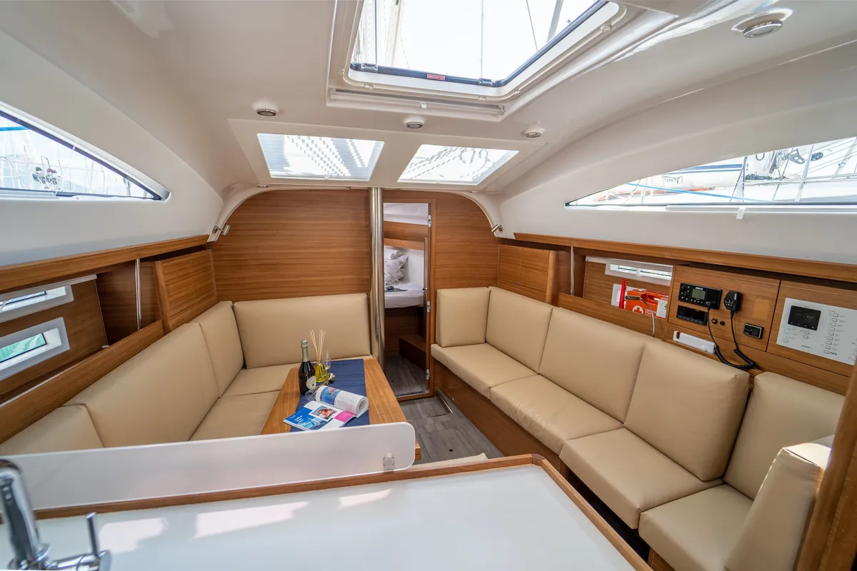 Salon of Olelole, a Elan Impression 40.1 sailboat at Grad Pula, Croatia