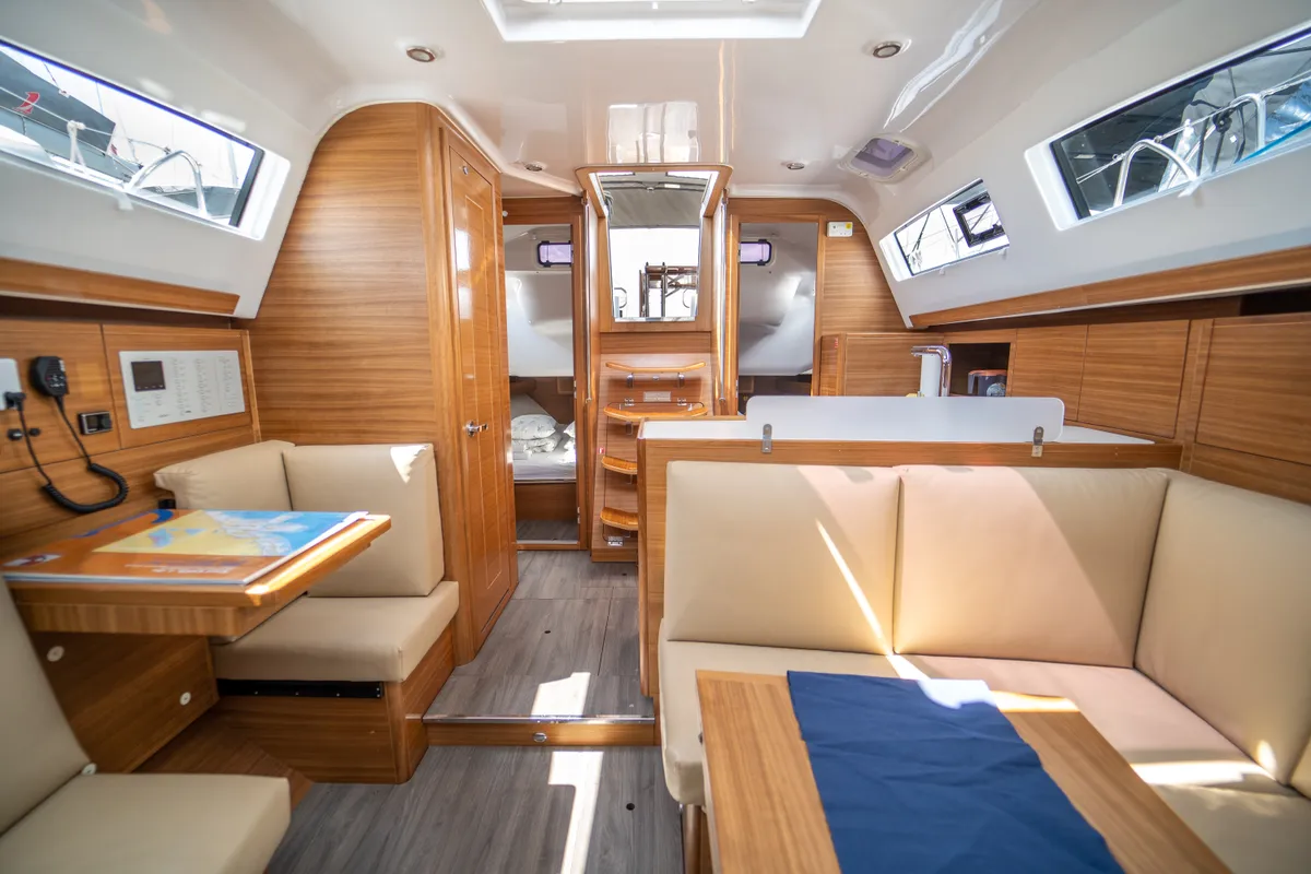 Salon of Olelole, a Elan Impression 40.1 sailboat at Grad Pula, Croatia