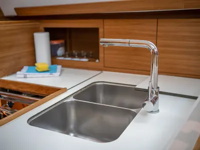 Galley of Olelole, a Elan Impression 40.1 sailboat at Grad Pula, Croatia