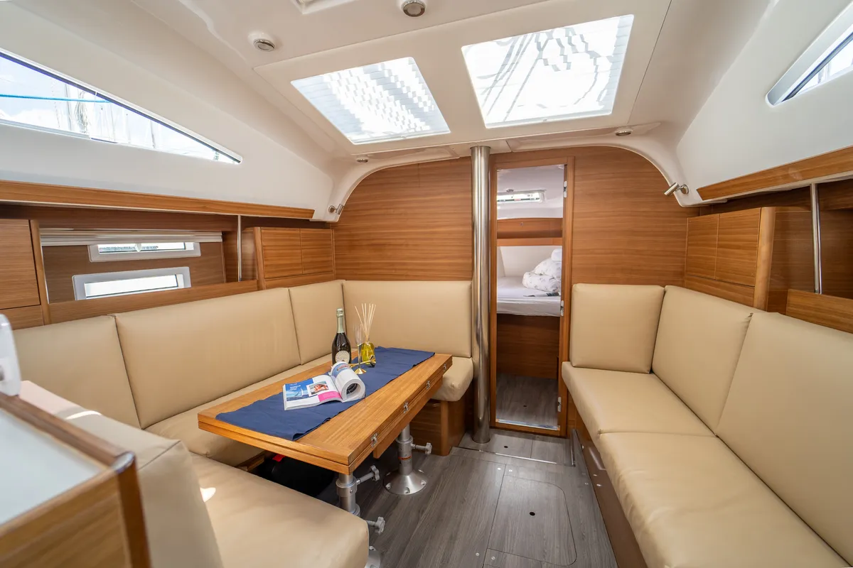 Salon of Olelole, a Elan Impression 40.1 sailboat at Grad Pula, Croatia