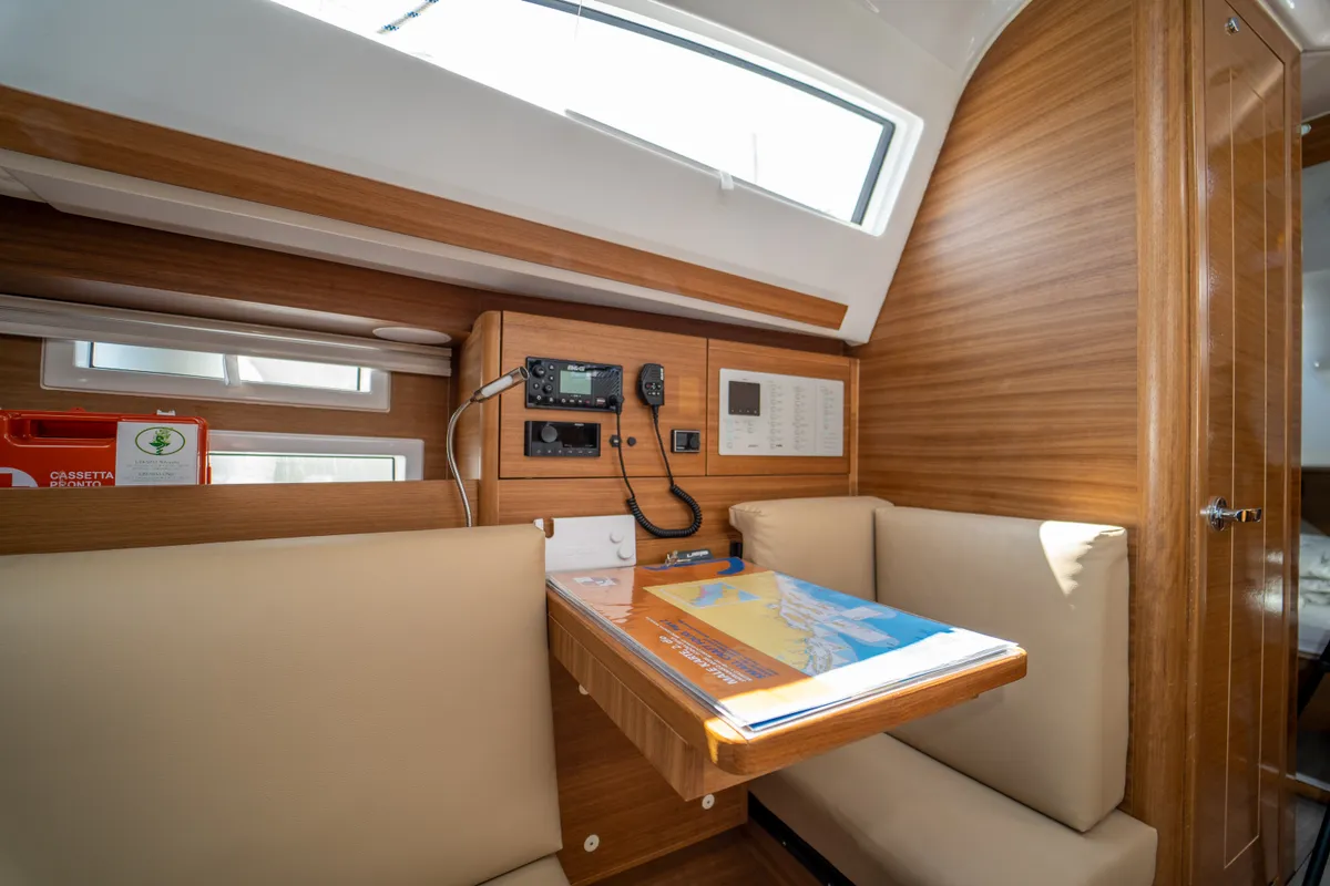 Salon of Olelole, a Elan Impression 40.1 sailboat at Grad Pula, Croatia