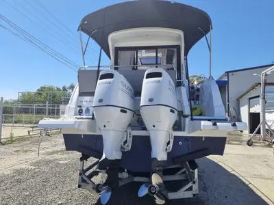 Bella Vista, a Beneteau Antares 9 motorboat at Grad Pula, Croatia