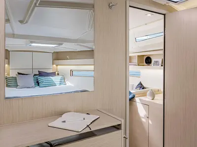 Cabin on Fearless D, a Beneteau Oceanis 40.1 sailboat at Athens, Greece