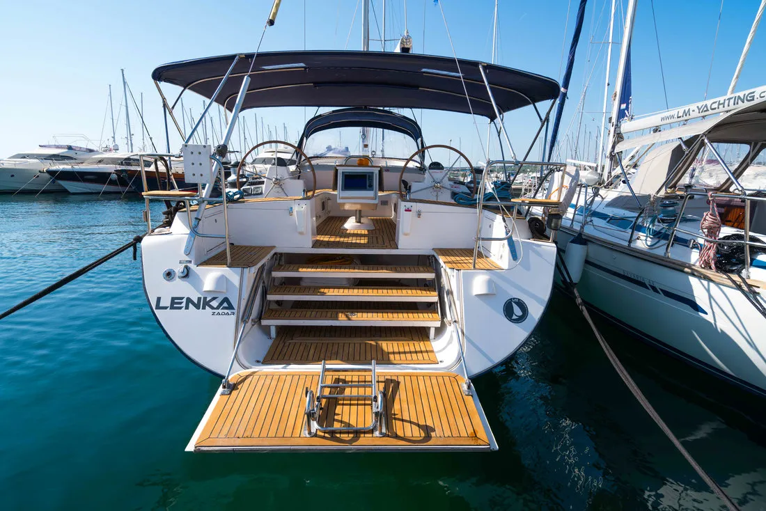 Lenka, a Elan 514 Impression sailboat at Grad Biograd na Moru, Croatia